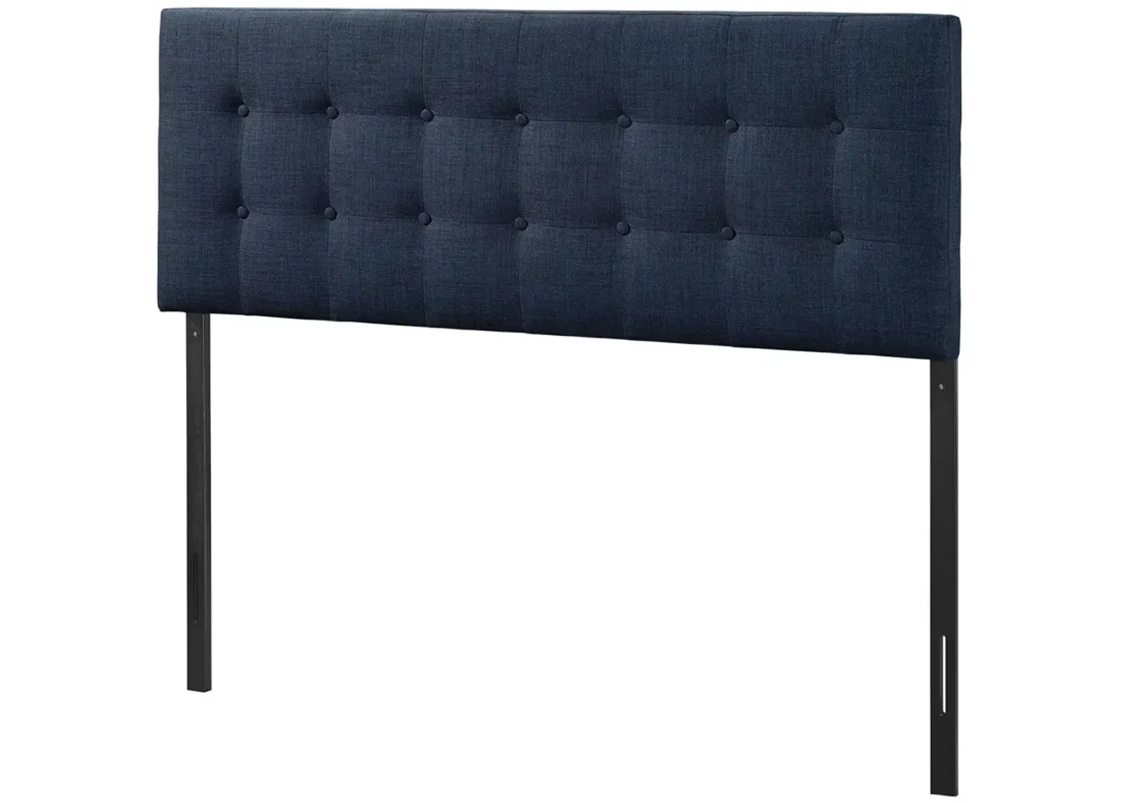 Hivvago Full size Navy Fabric Modern Upholstered Headboard