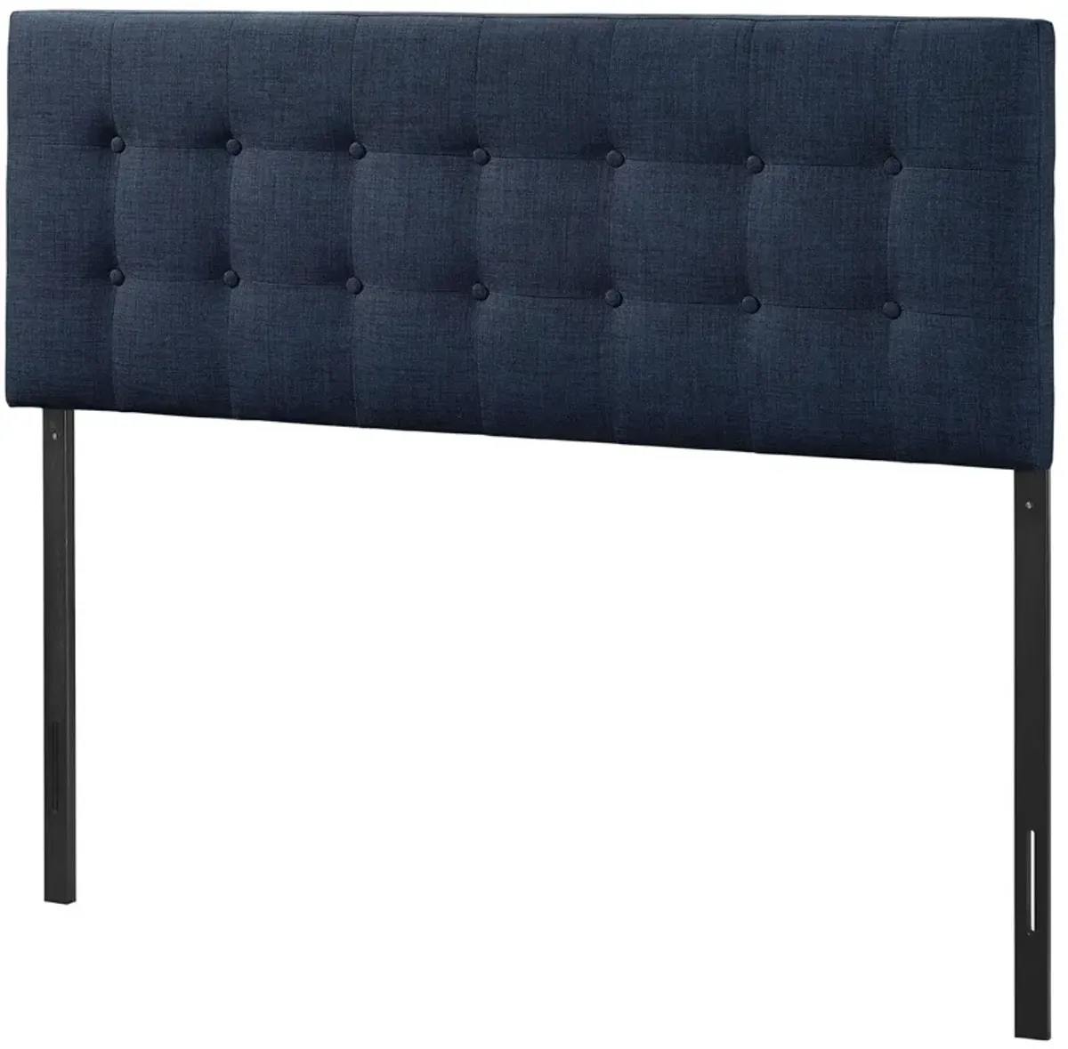 Hivvago Full size Navy Fabric Modern Upholstered Headboard