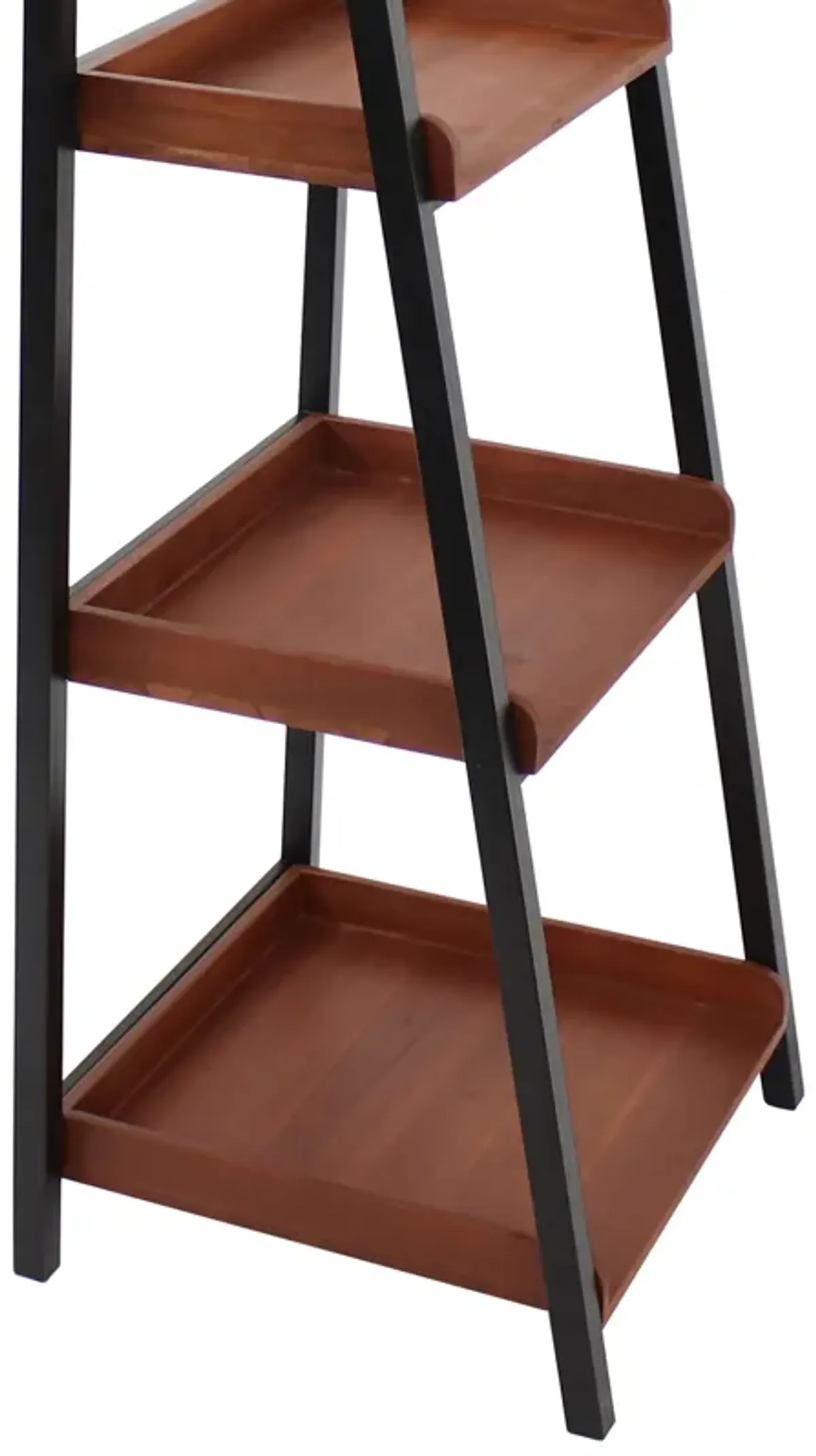 Sunnydaze Indoor 4-Shelf Acacia Wood Ladder Bookshelf - 59.75" H