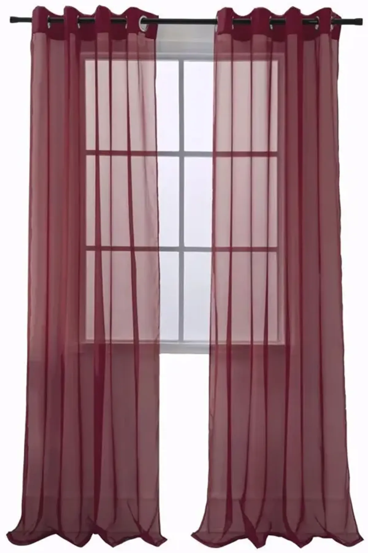 RT Designers Collection Cara One Sheer Grommet Light Filtering Curtain Panel