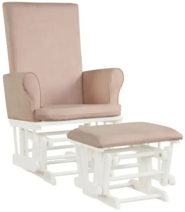 Modern Nursery Glider Chair with Ottoman – Smooth Rocking for Baby & Mom
