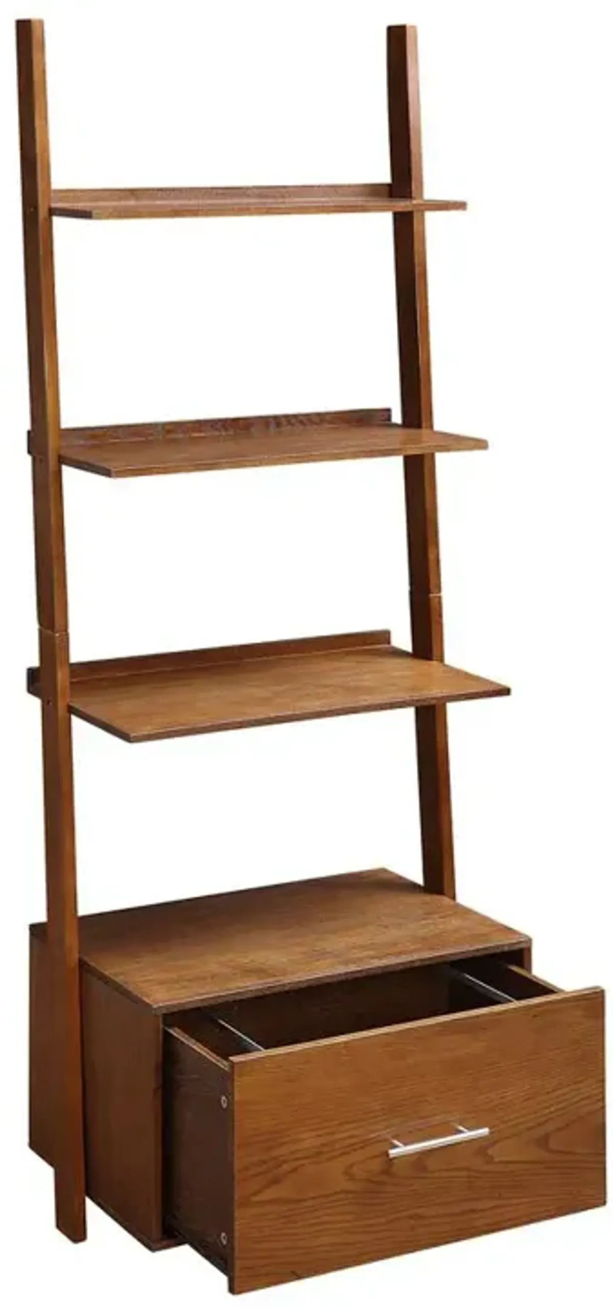 Convience Concept, Inc. American Heritage Ladder Bookcase with File Drawer