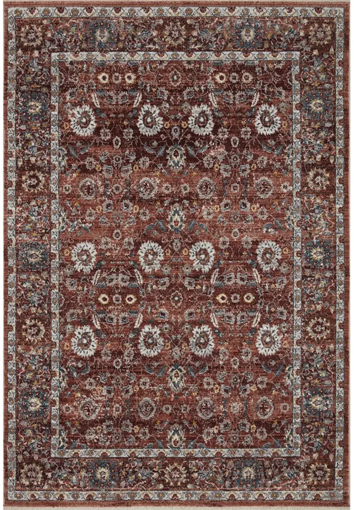 Samra Brick/Multi 9'6" x 13'1" Rug