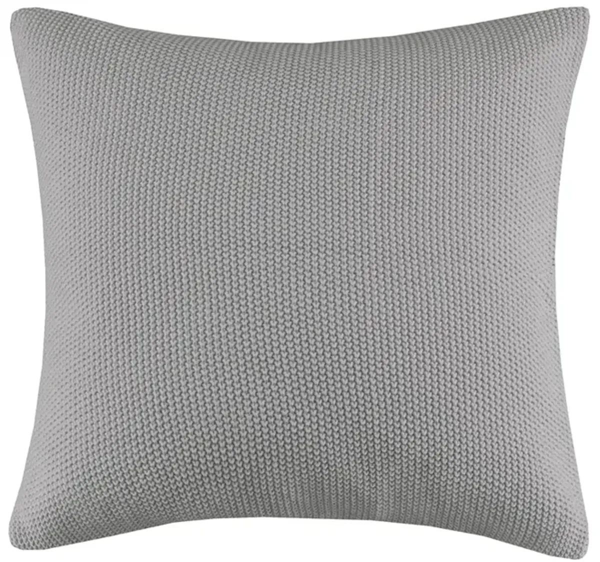 Gracie Mills Lessie Solid Acrylic Knit Euro Pillow Cover