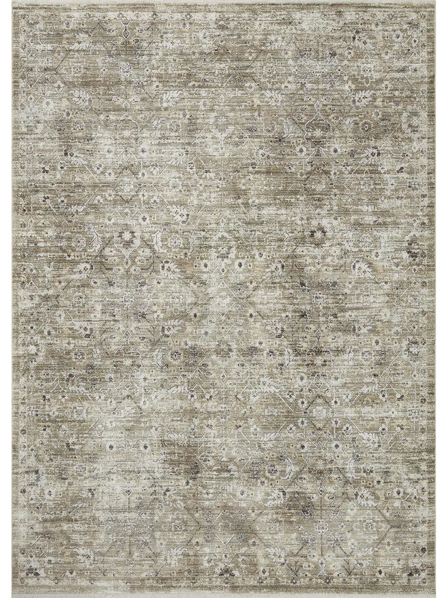 Bonney BNY08 Moss/Bark 5'3" x 7'6" Rug