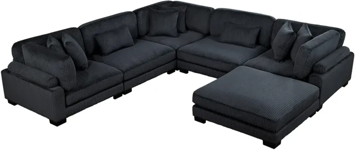 Traverse 5-Piece Sectional with Ottoman