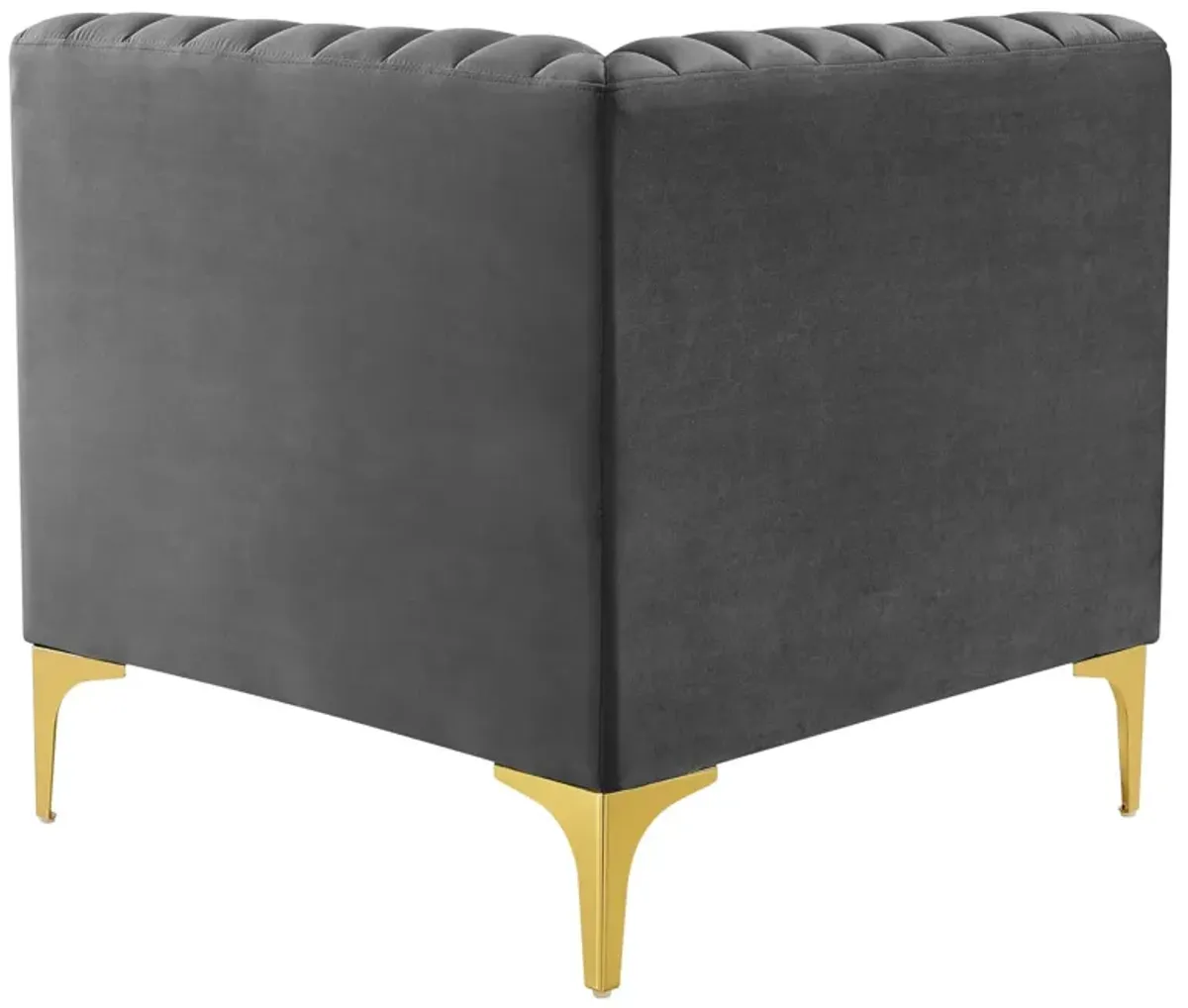 Triumph Channel Tufted Performance Velvet Loveseat