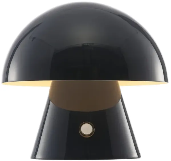 Porcini Contemporary Bohemian Rechargeablecordless Iron Integrated LED Mushroom Table Lamp