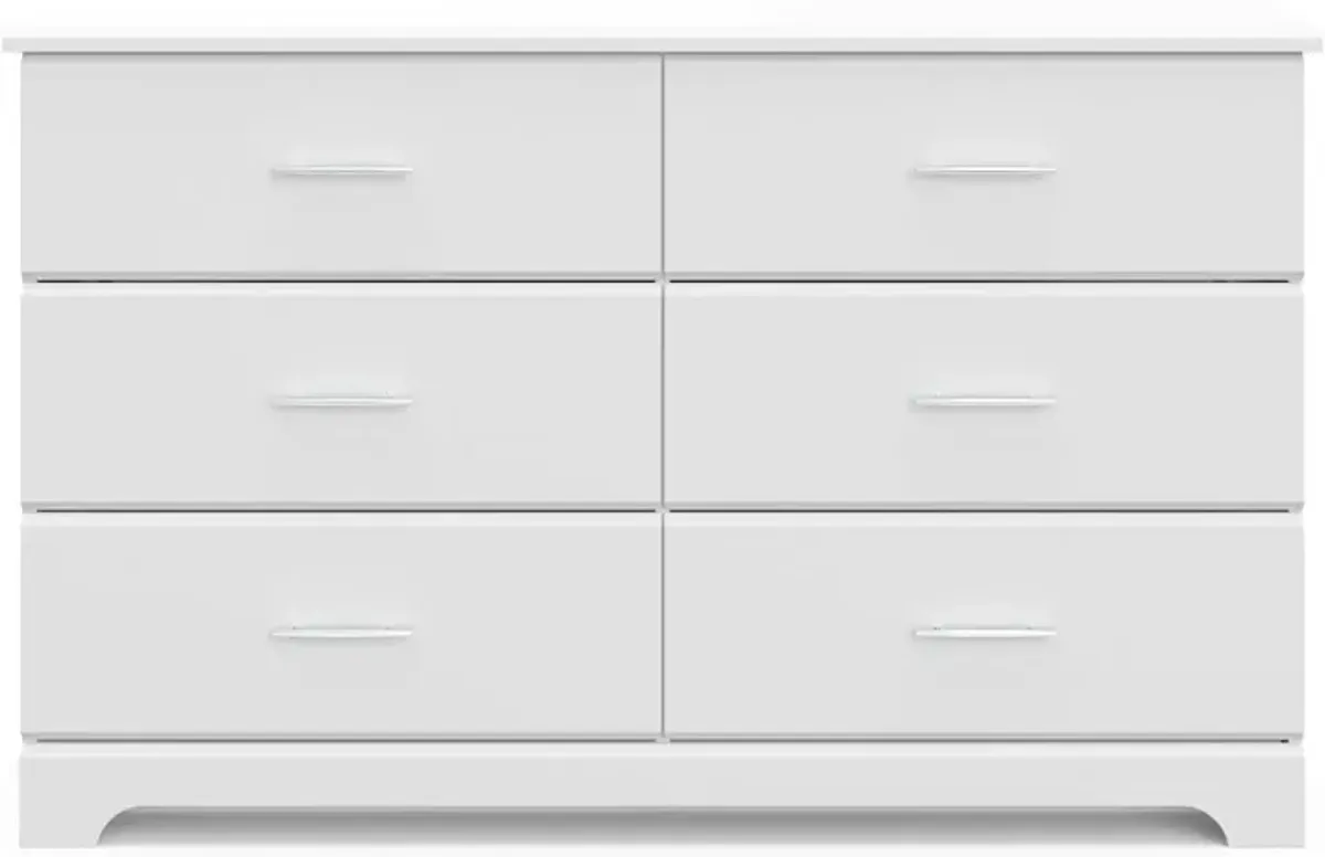 Storkcraft Brookside 6 Drawer Double Dresser (White) – GREENGUARD Gold Certified