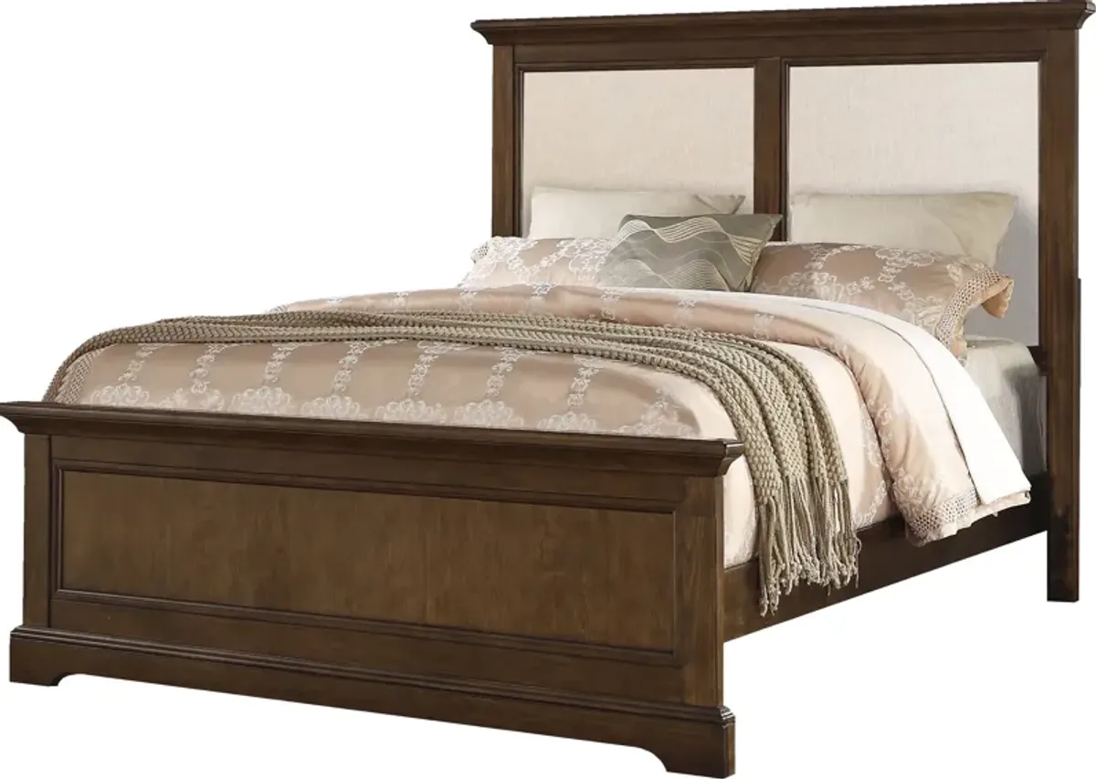 Tamarack Upholstered Panel Queen Bed