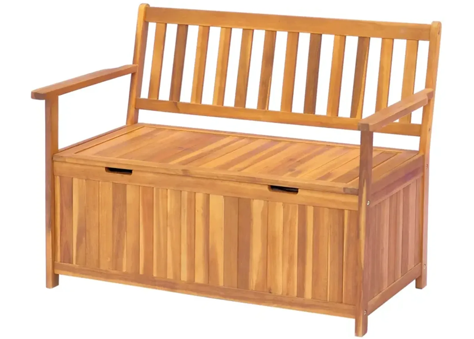 Multipurpose Outdoor Chest: 41 Gallon Teak Deck Box with PE Lining