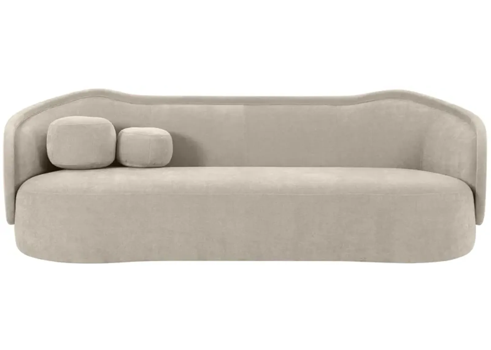 Circe Mauve Textured Velvet Sofa