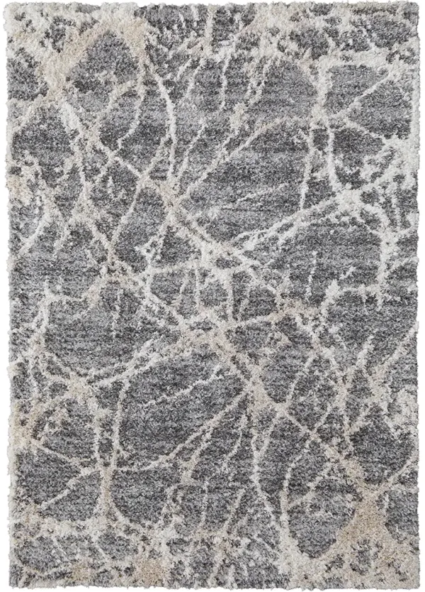 Mynka 39IDF Gray/Ivory 2'6" x 8' Rug