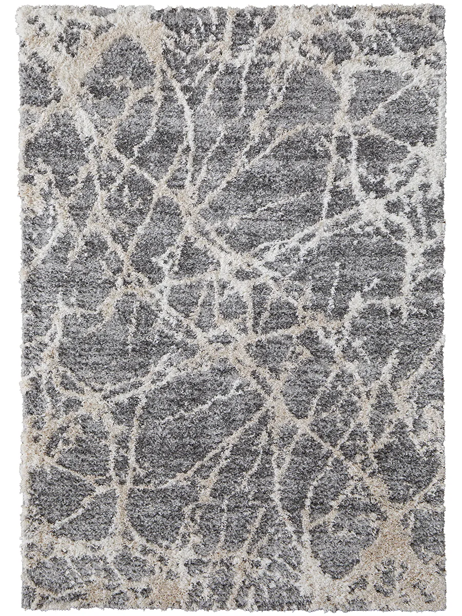 Mynka 39IDF Gray/Ivory 2'6" x 8' Rug