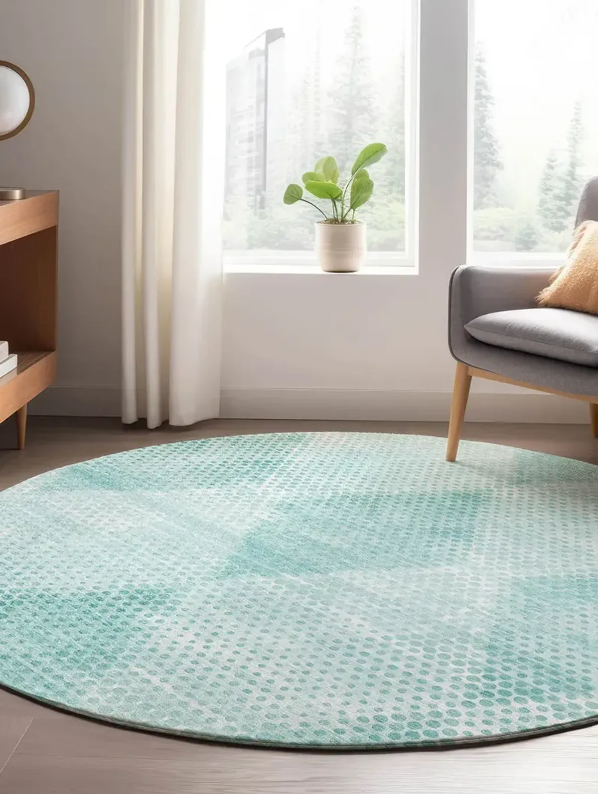 Trevi TV4 Teal 8' Rug