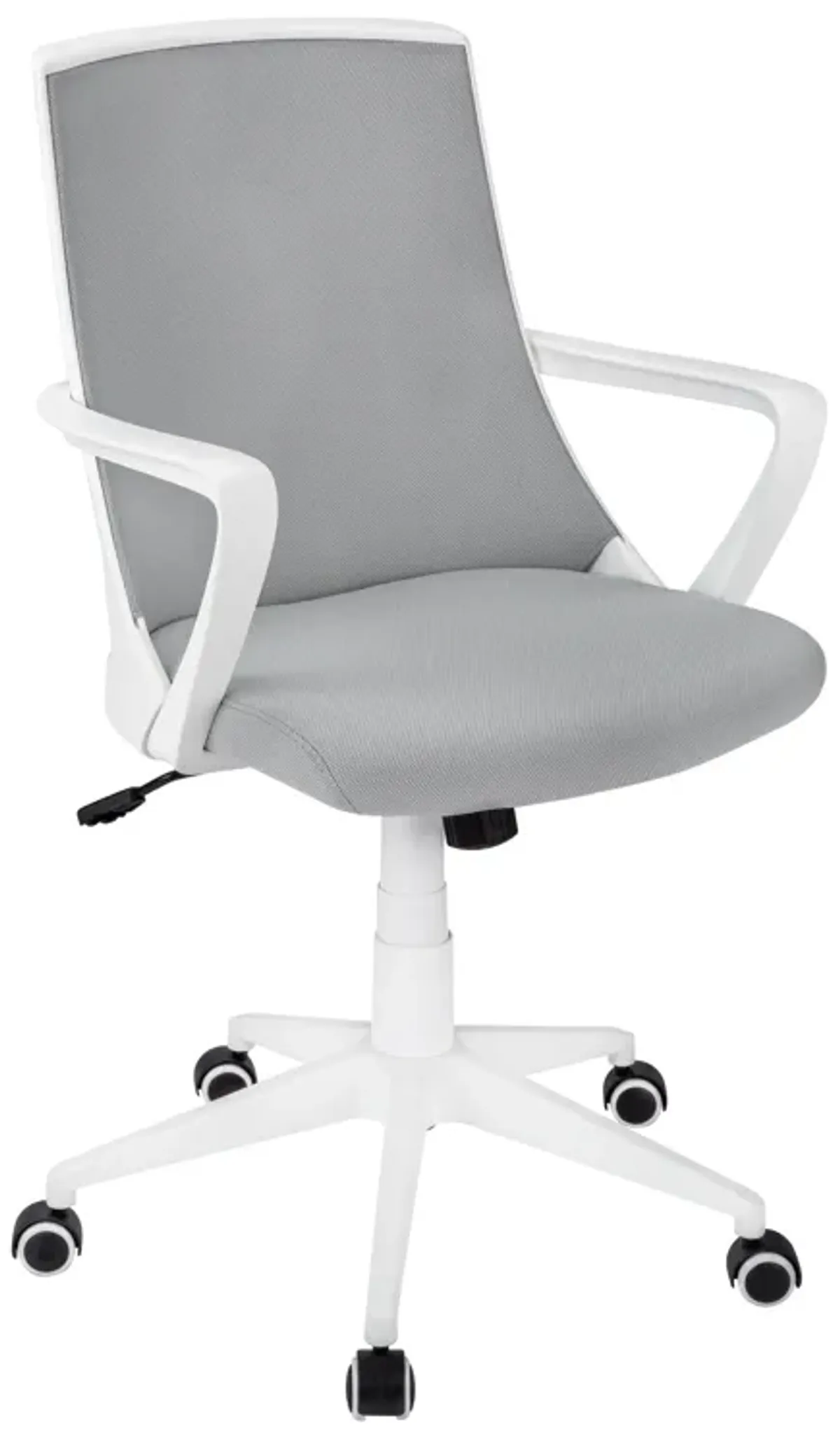 Monarch Specialties I 7294 Office Chair, Adjustable Height, Swivel, Ergonomic, Armrests, Computer Desk, Work, Metal, Mesh, White, Grey, Contemporary, Modern