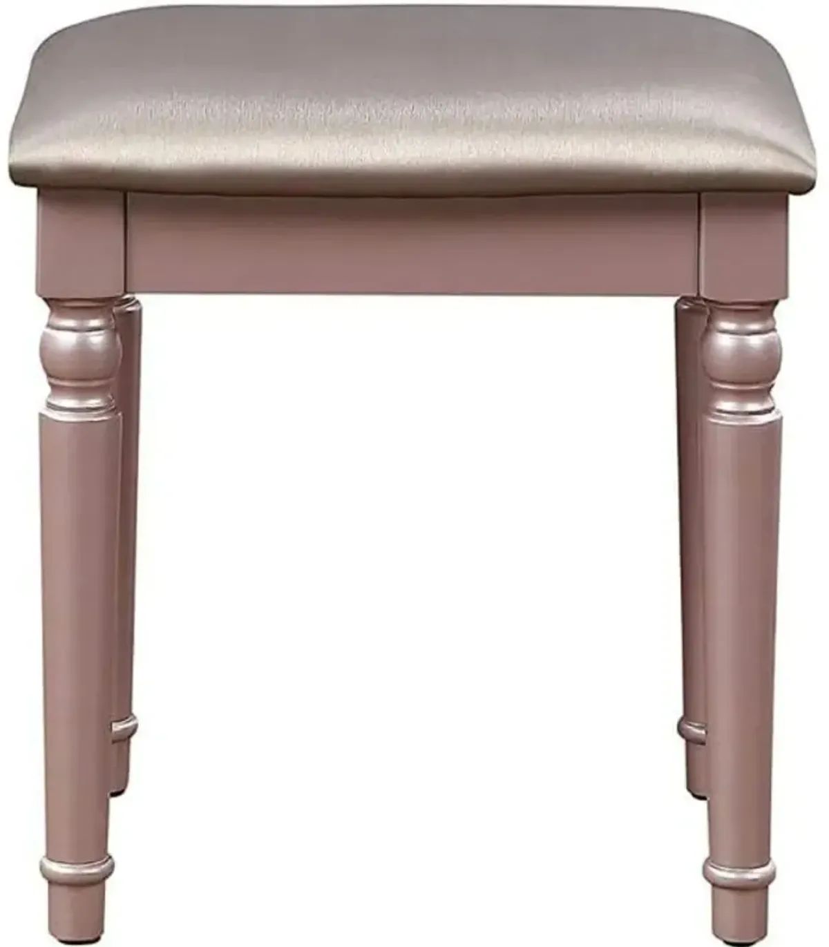 Rose Vanity Set with Mirror, Stool & Storage