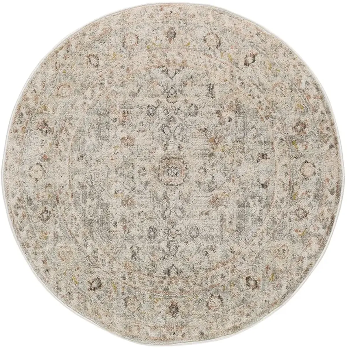 Oushak Home OUS02 Light Gray 7'10" x Round Rug