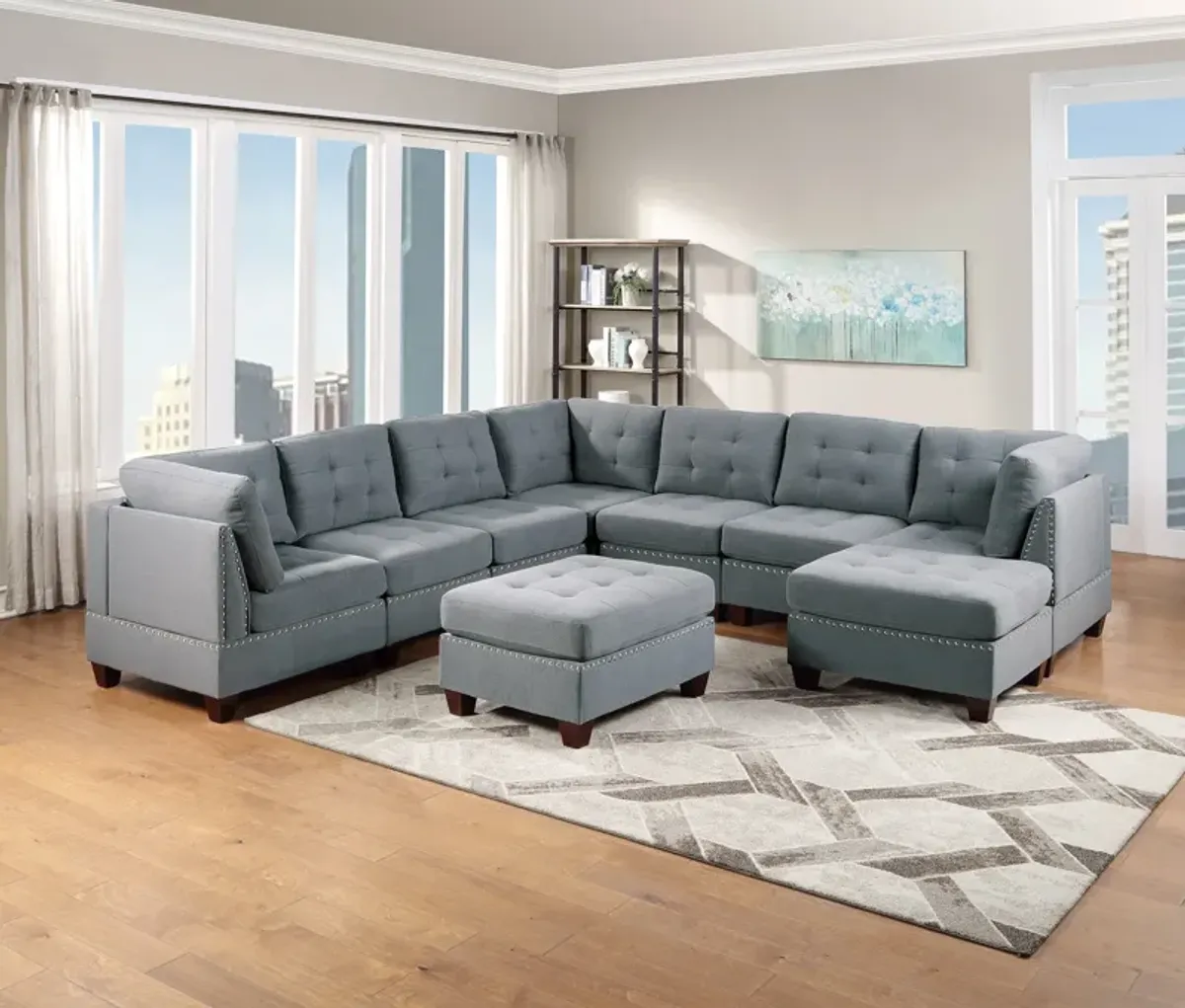 Streamdale 9-Piece Modular Sectional Living Room Set