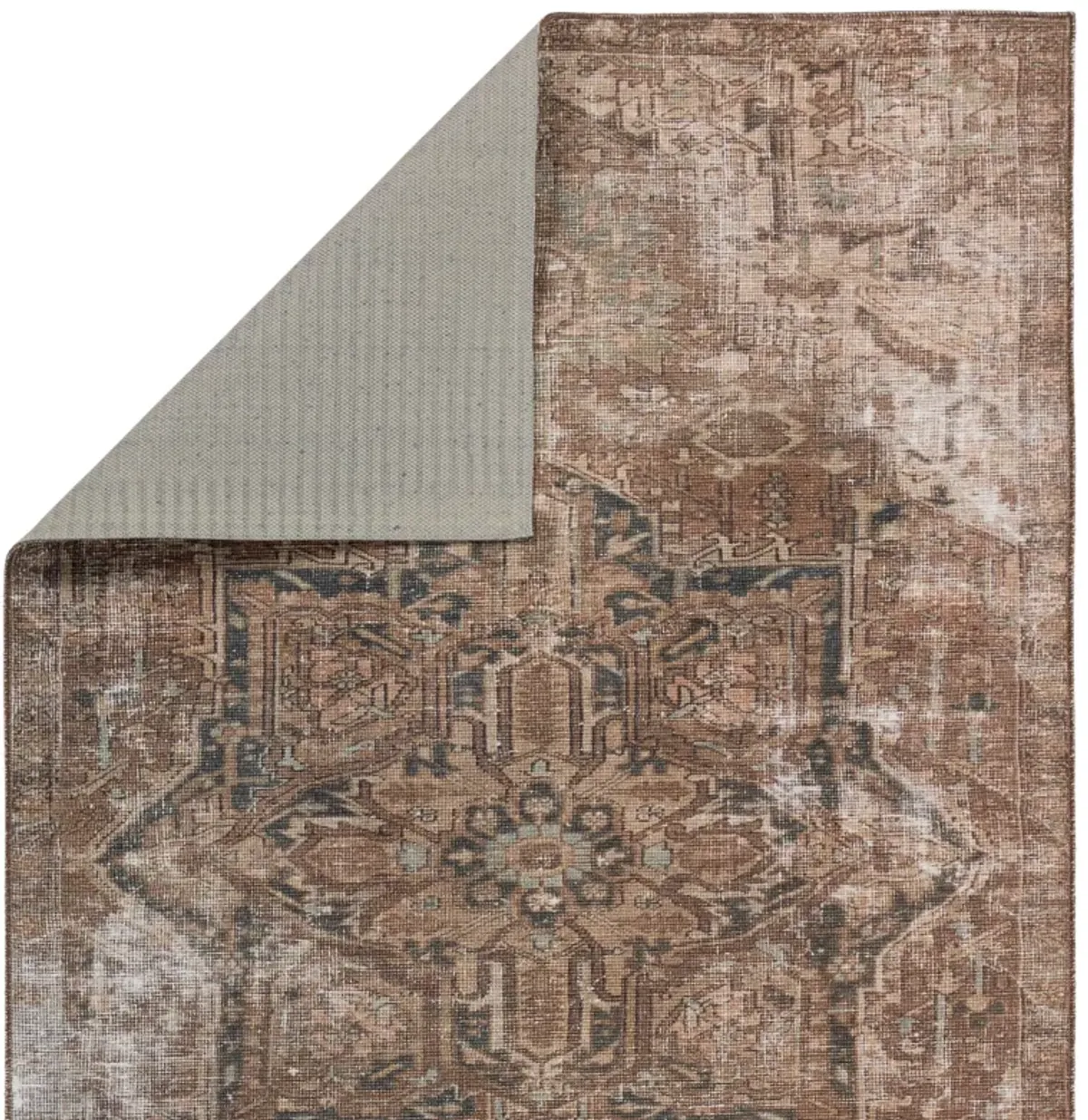 Harman Hold K Lester Minita Brown 2'1" x 6' Runner Rug