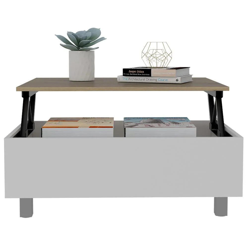 Aran Lift Top Coffee Table White