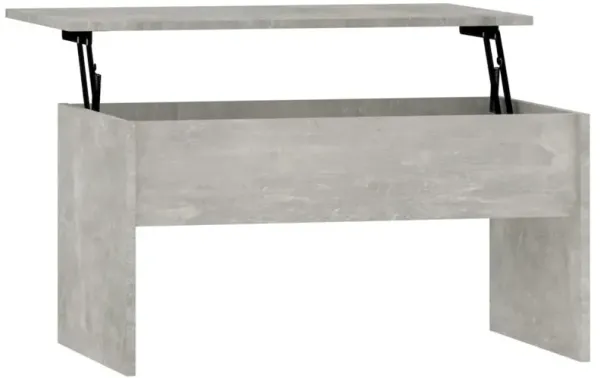 Coffee Table Concrete Gray 31.5"x19.9"x16.3" Engineered Wood