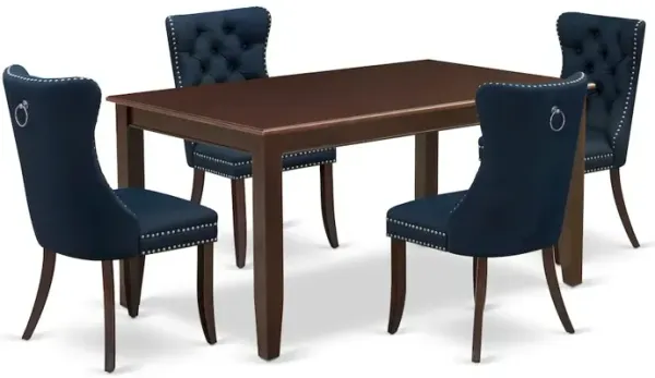 5 Piece Dining Table Set Consists of a Rectangle Kitchen Table