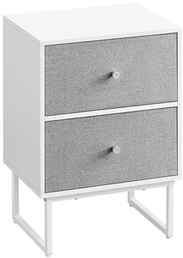 Bedside Table with Fabric Drawers for Stylish and Functional Storage