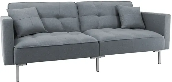 Linen Convertible Futon Sofa Bed for Small Spaces