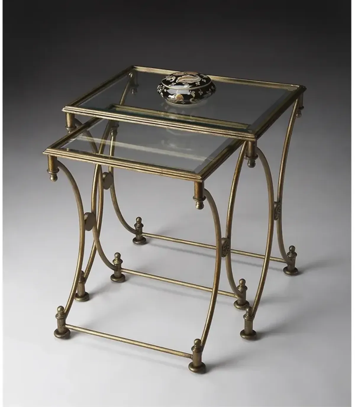 Antique Gold Nesting Tables, Belen Kox