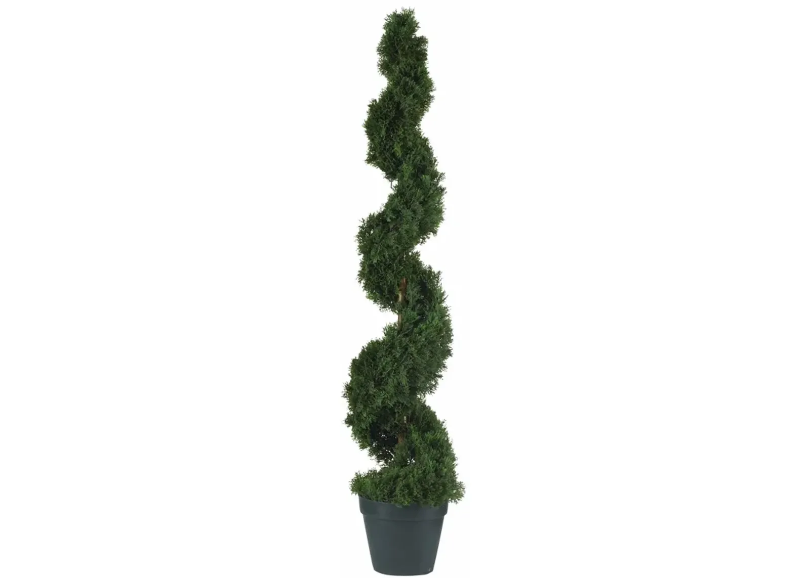 HomPlanti 4 Feet Cedar Spiral Silk Tree (In-door/Out-door)