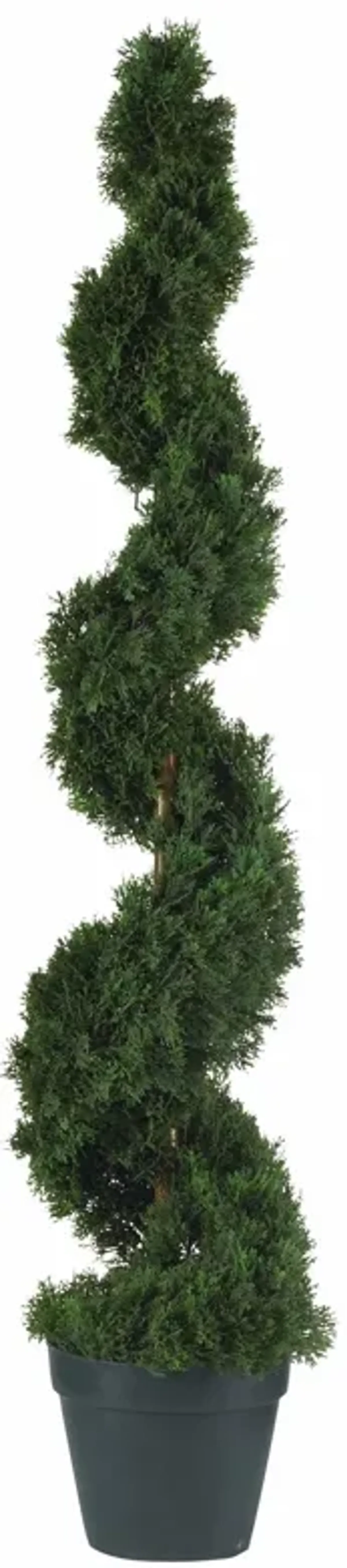 HomPlanti 4 Feet Cedar Spiral Silk Tree (In-door/Out-door)