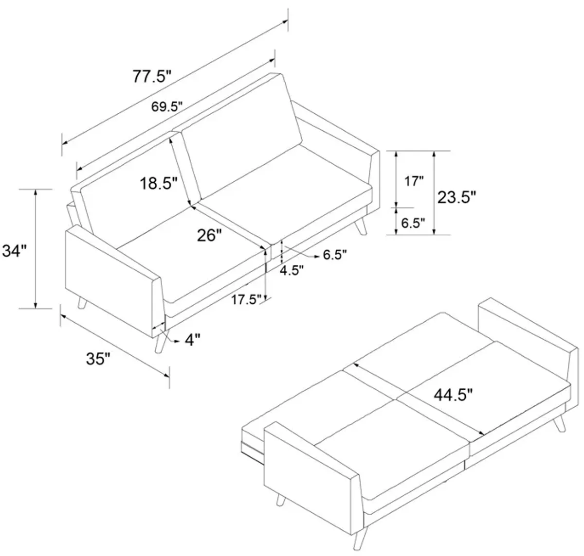 Joyce Coil Futon