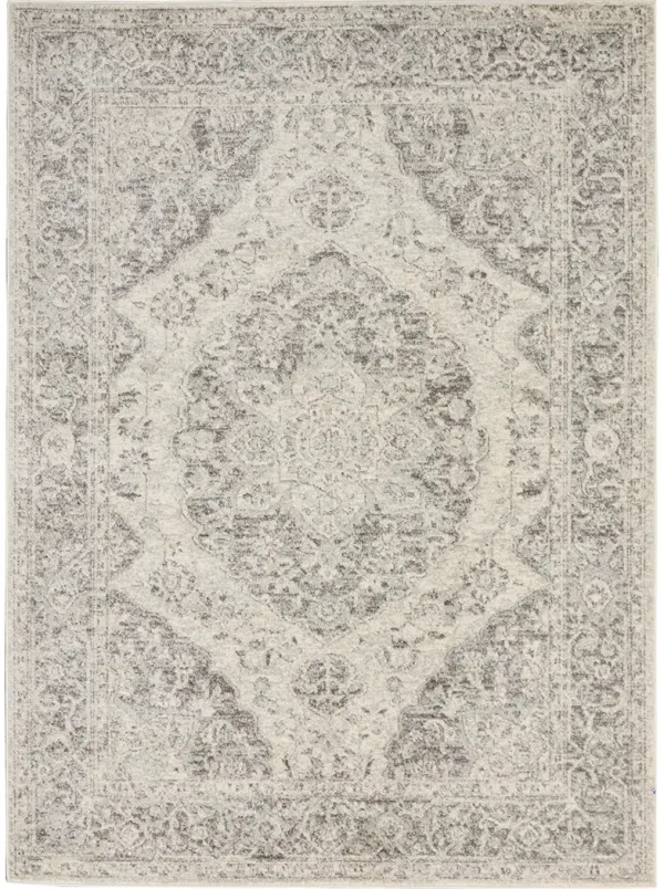 Tranquil TRA05 Ivory/Gray 5'3" x 7'3" Rug