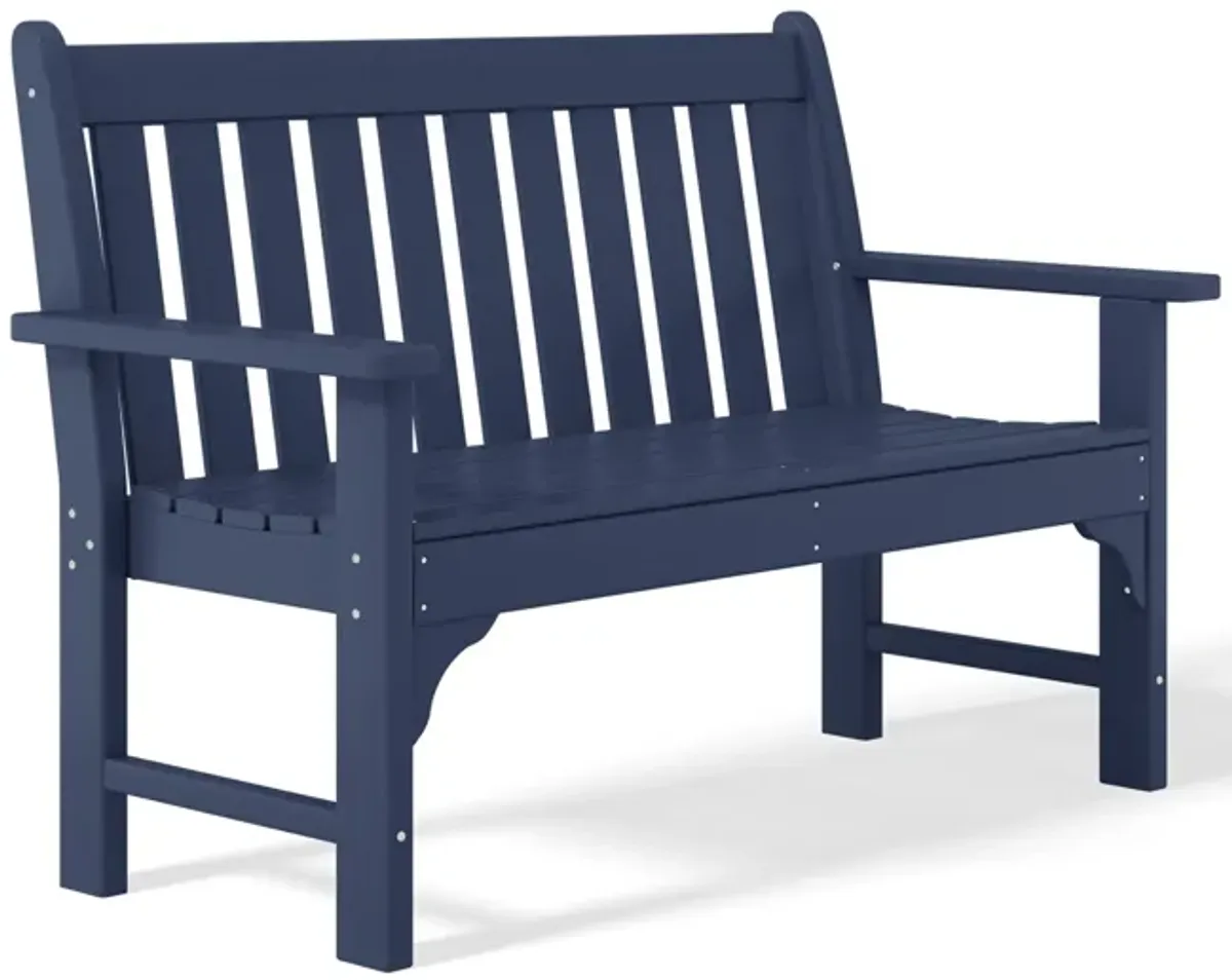 WestinTrends Outdoor 2-Person All-Weather HDPE Front Porch Garden Bench