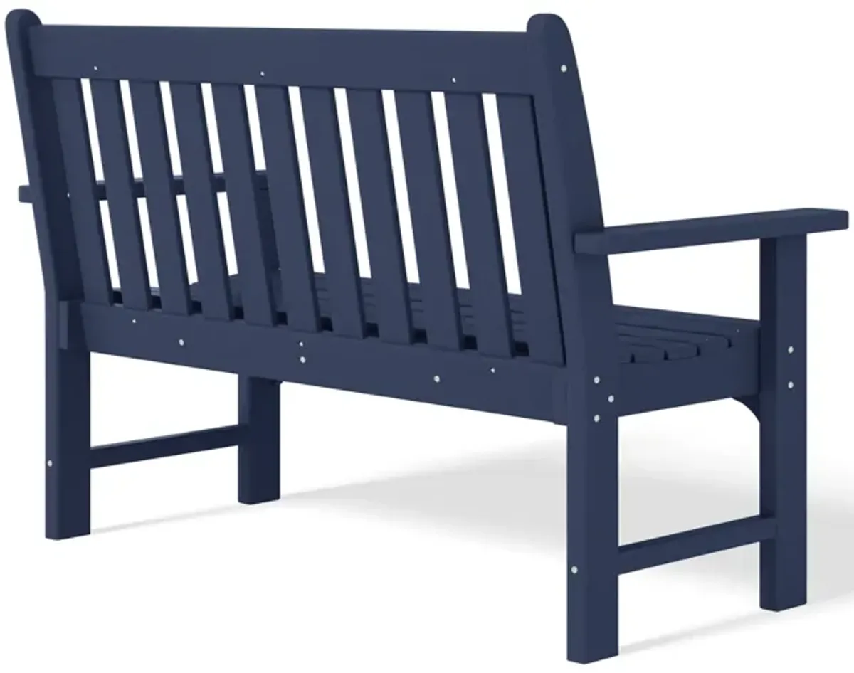 WestinTrends Outdoor 2-Person All-Weather HDPE Front Porch Garden Bench