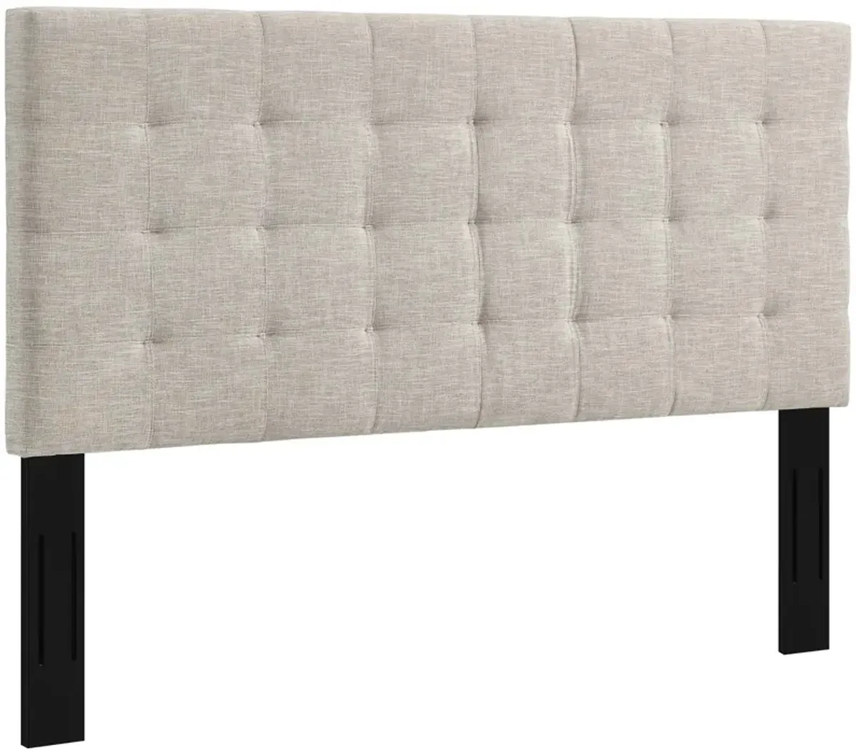 Modway - Paisley Tufted King and California King Upholstered Linen Fabric Headboard Beige