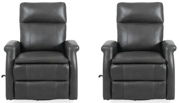 Parker Living Bristol - Raven Swivel Glider Recliner Two Pack