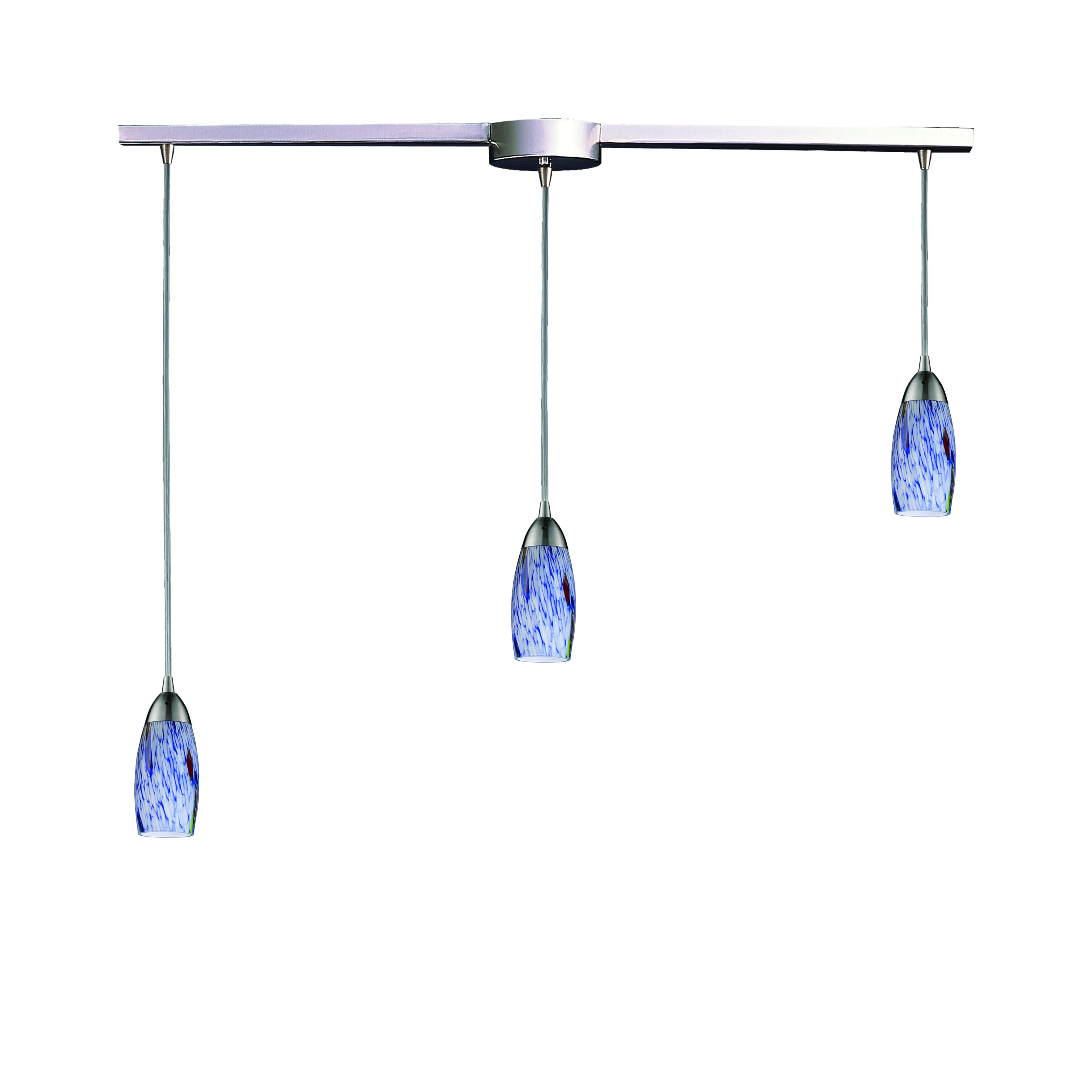 Milan Blue Slim Linear Mini Pendant