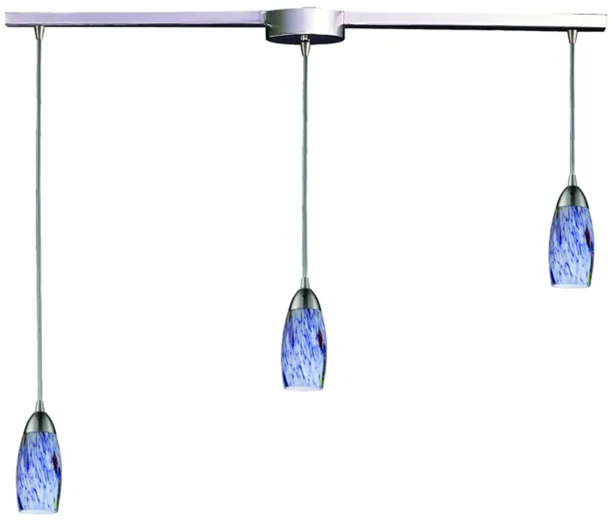 Milan Blue Slim Linear Mini Pendant