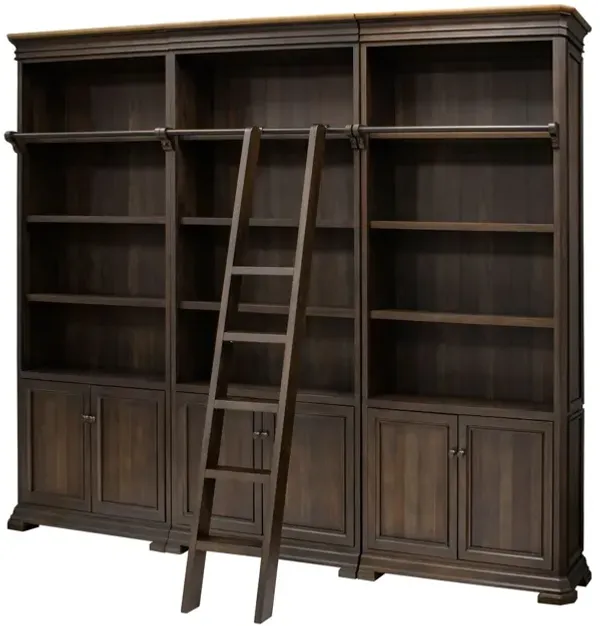 Executive Bookcase Wall/Ladder