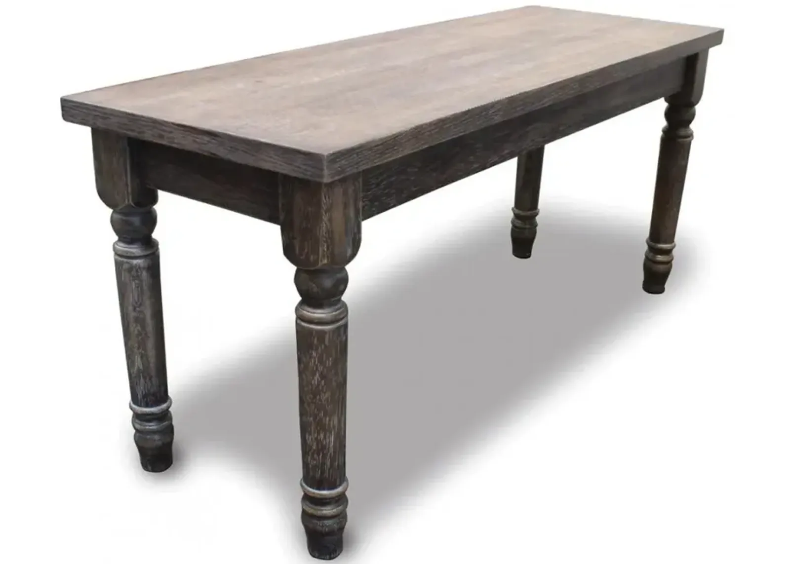 Best Master Demi Birch Wood Dining Bench in Smoked Gray