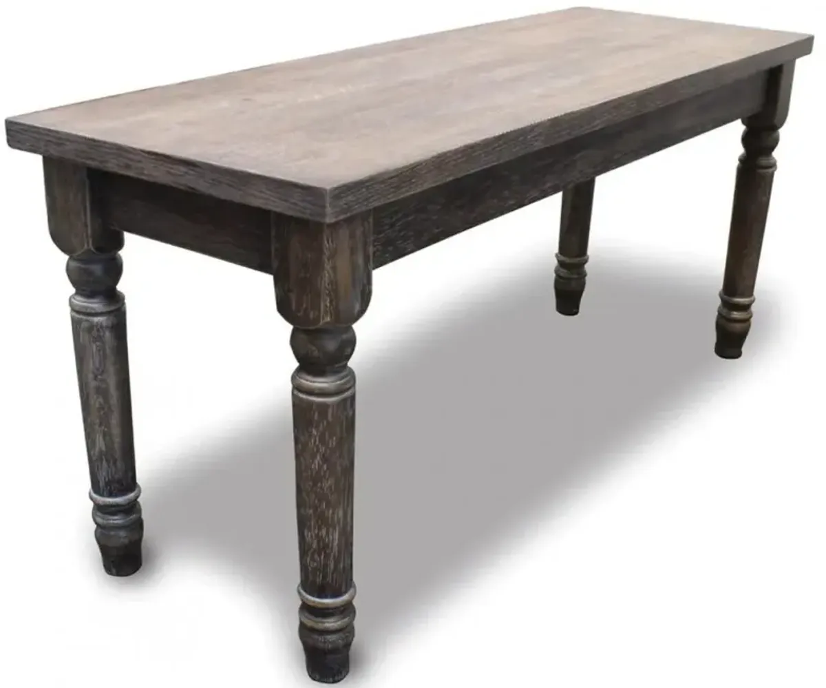 Best Master Demi Birch Wood Dining Bench in Smoked Gray