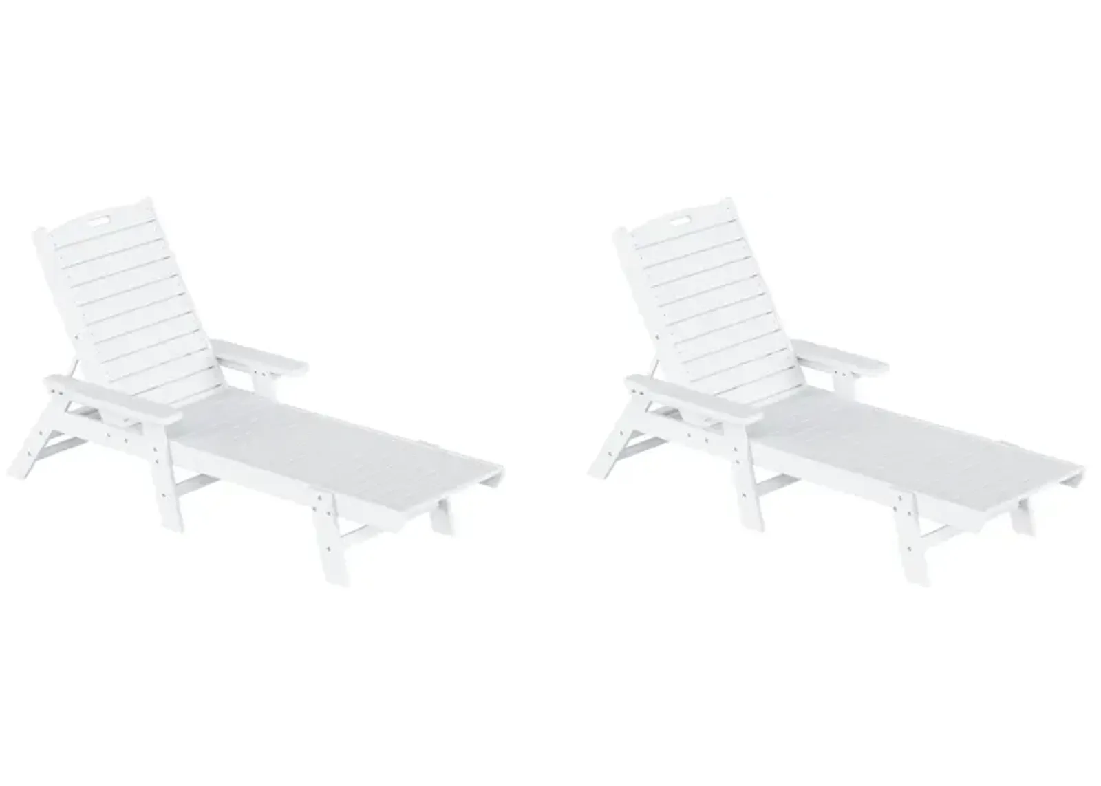 WestinTrends Adirondack Outdoor Chaise Lounge (Set of 2)