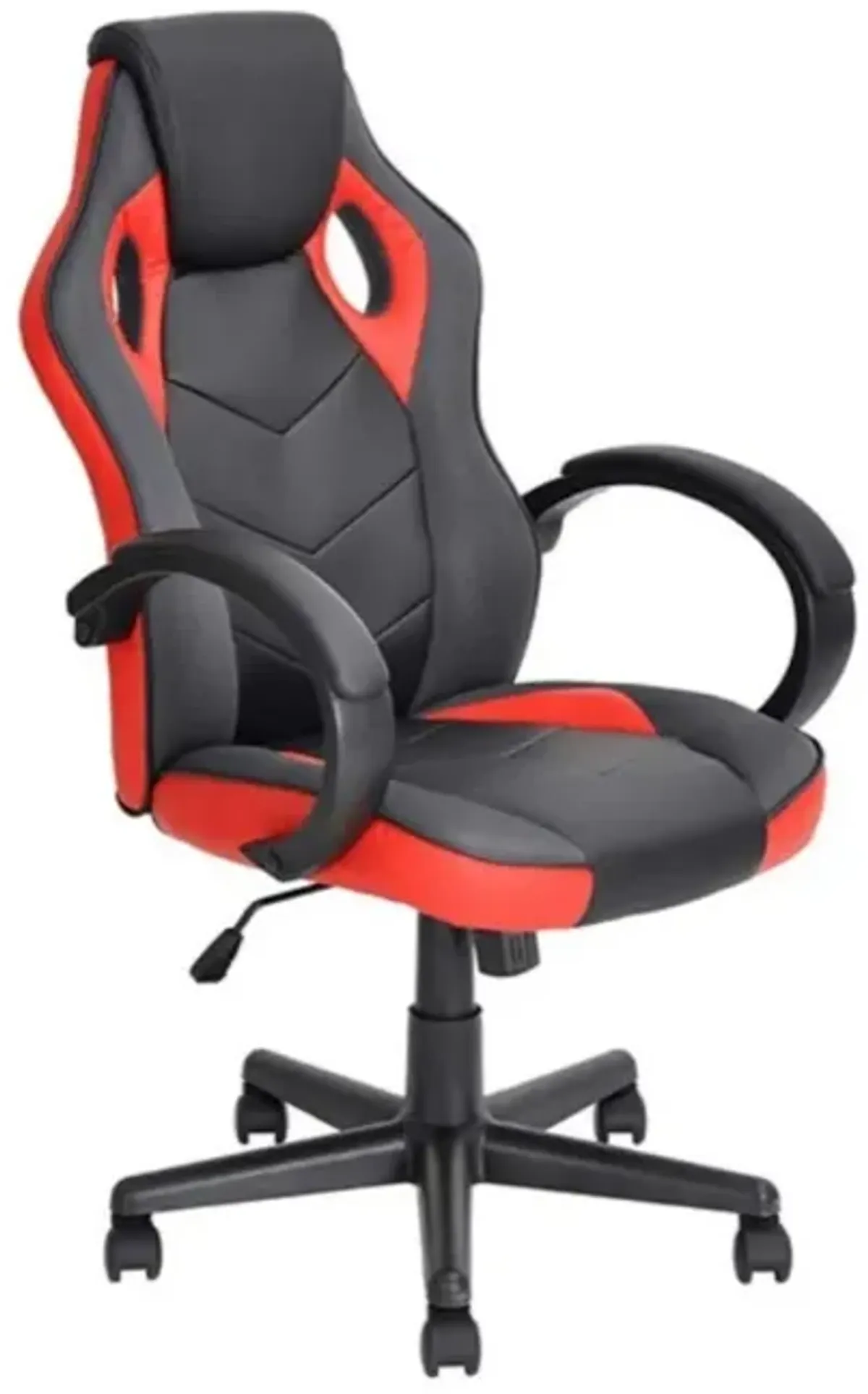 Nicer Furniture Ergonomic Racing Game Chair with Tilt and Armrest - Red