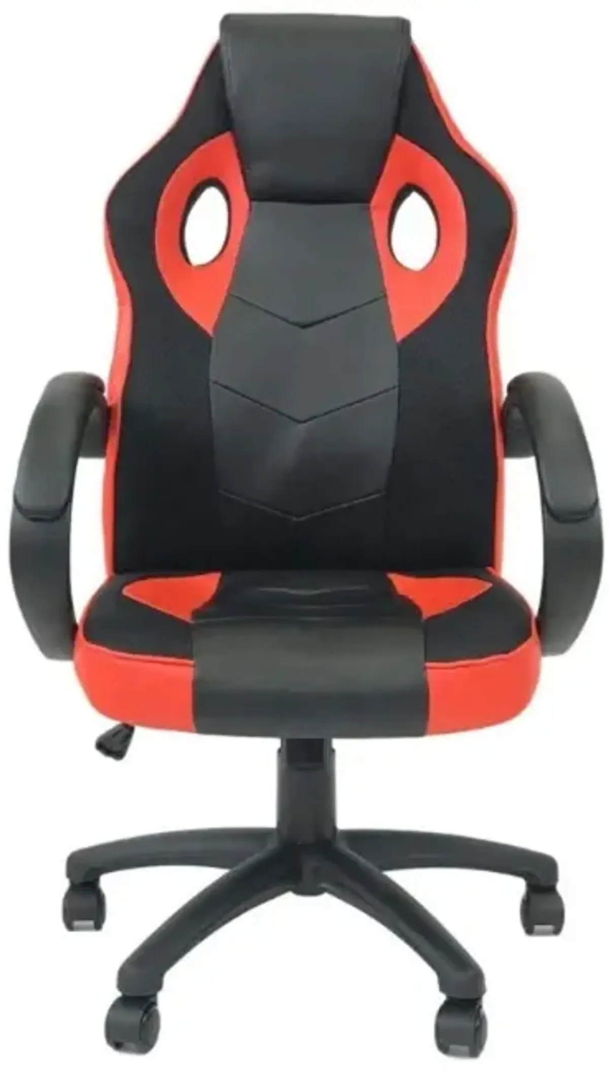 Nicer Furniture Ergonomic Racing Game Chair with Tilt and Armrest - Red