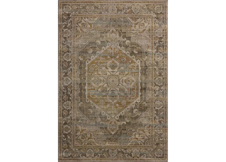 Mona Bark/Sunrise 3'7" x 5'7" Accent Rug by Magnolia Home by Joanna Gaines x Loloi