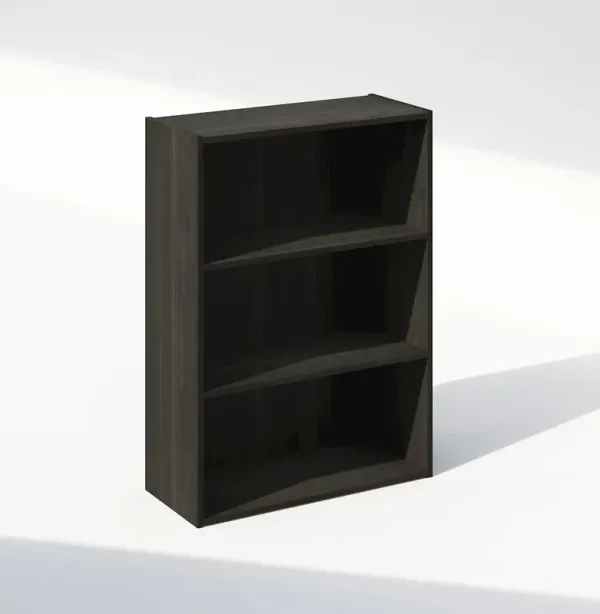 Simple Open Shelf, Bookcases, 3-Tier, Espresso