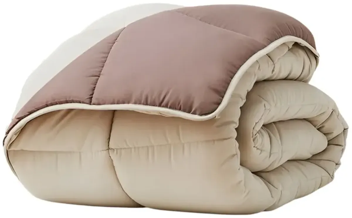 All Seasons Reversible Comforter – Polyester Down Alternative with Soft, Cozy Feel
