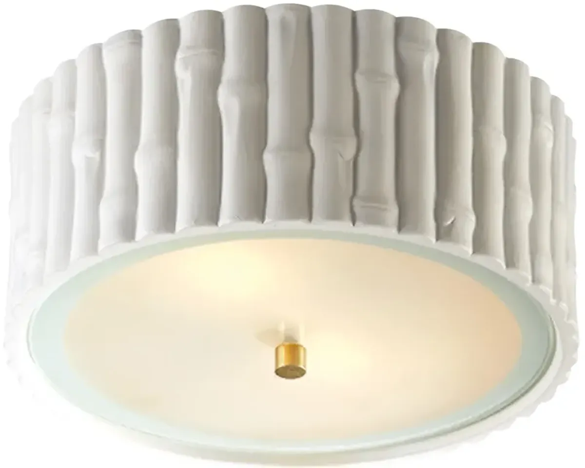 Frank Small Flush Mount in White